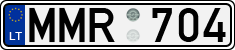 License plate of Lithuania, Cars