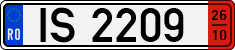 License plate of Romania, Long-term temporary