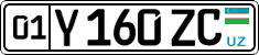 License plate of Uzbekistan, Private owners