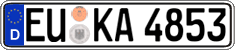 German license plate, Regular plates