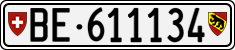 License plate of Switzerland, Cars