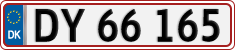License plate of Denmark, Regular plates