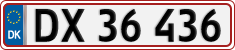 License plate of Denmark, Regular plates