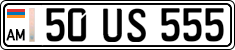 License plate of Armenia, Private owners