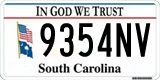 South Carolina, In God We Trust (1234AB/123 4AB)