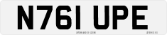 License plate of the United Kingdom, 1983 year system