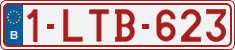 License plate of Belgium, Regular plates (2010)