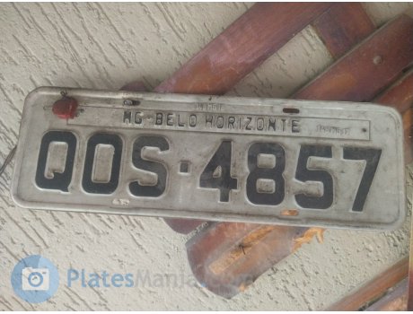 QOS-4857, License plate without vehicle
