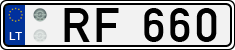License plate of Lithuania, Trailers