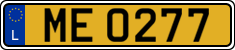 License plate of Luxembourg, 2003 year system