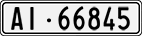 License plate of Switzerland, Cars