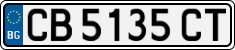 License plate of Bulgaria, Cars
