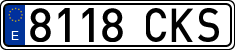 License plates of Spain, Ordinary (2000)