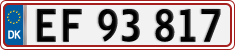 License plate of Denmark, Regular plates