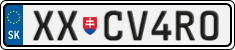 License plate of Slovakia, Vanity Plates
