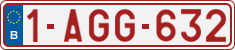 License plate of Belgium, Regular plates (2010)