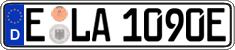 German license plate, Electric vehicles