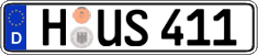 German license plate, Regular plates
