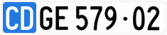 License plate of Switzerland, Diplomatic