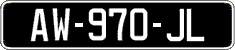 French license plate, SIV (oldtimers)