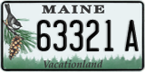 Maine, Low Number (12345 A)