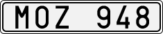 License plate of Sweden, Regular plates