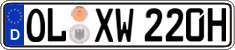 German license plate, Plates for oldtimers (type 