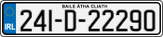License plate of Ireland, Regular plates