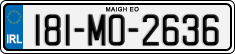 License plate of Ireland, Regular plates