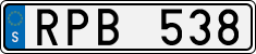 License plate of Sweden, Regular plates