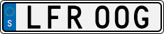 License plate of Sweden, Regular plates