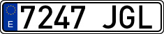 License plates of Spain, Ordinary (2000)