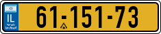 License plate of Israel, Regular plates