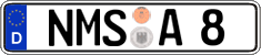 German license plate, Regular plates