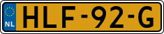 License plate of the Netherlands, Cars