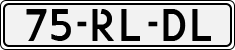 License plate of the Netherlands, Cars