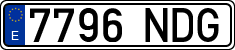 License plates of Spain, Ordinary (2000)
