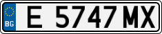License plate of Bulgaria, Cars