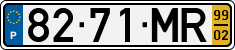 License plate of Portugal, Regular plates