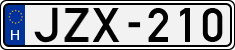 license plates of Hungary, Cars (1990)