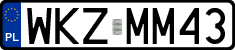 License plates of Poland, Regular car plates