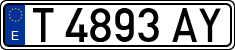License plates of Spain, 1971 year series