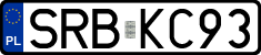 License plates of Poland, Regular car plates