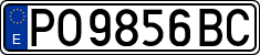 License plates of Spain, 1971 year series