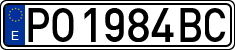 License plates of Spain, 1971 year series