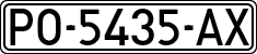 License plates of Spain, 1971 year series