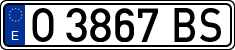 License plates of Spain, 1971 year series