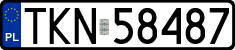 License plates of Poland, Regular car plates
