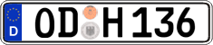 German license plate, Regular plates