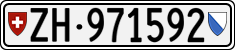 License plate of Switzerland, Cars